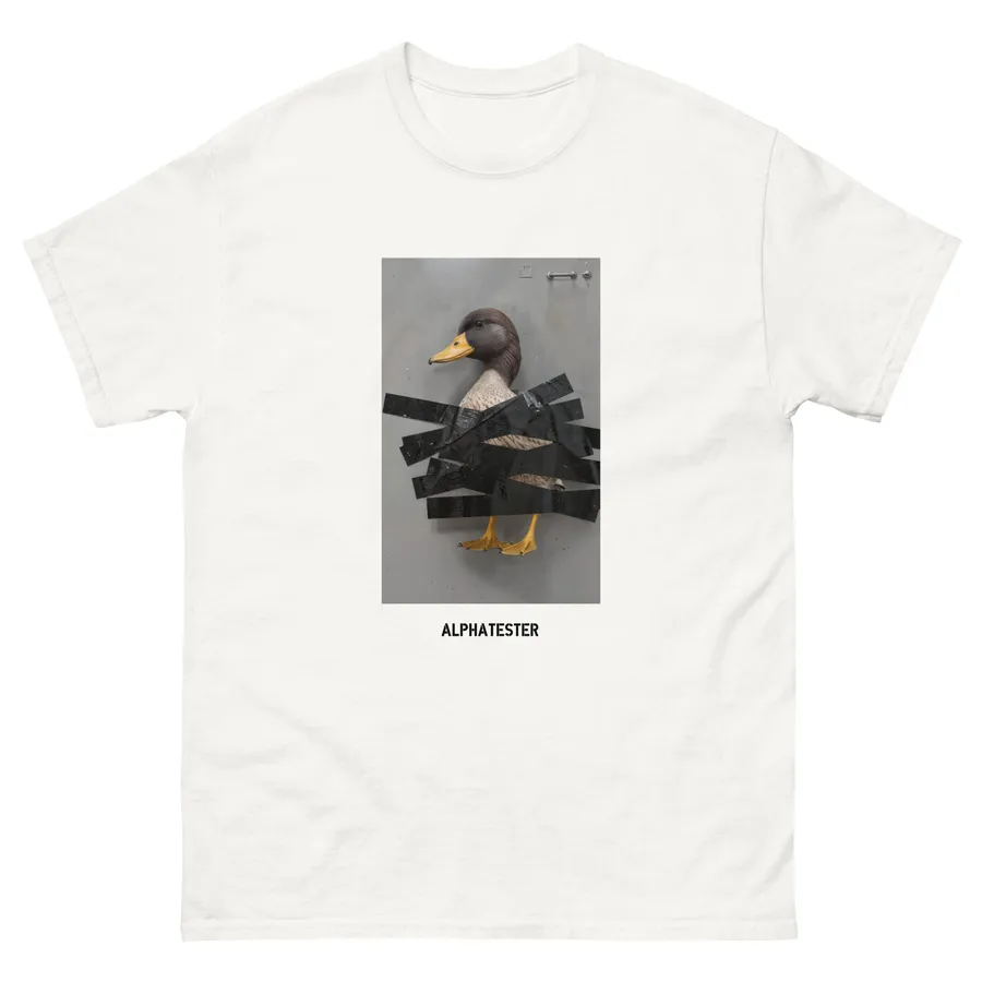 T-shirt duck tape in White