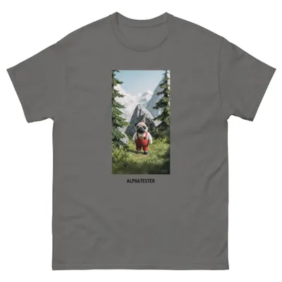T-shirt pug explorer