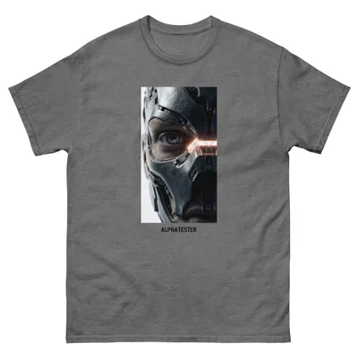 T-Shirt cyborg closeup