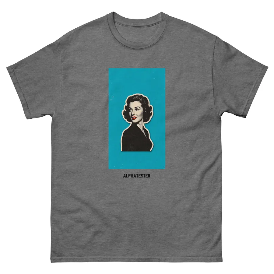 T-Shirt blue lady in Graphite Heather
