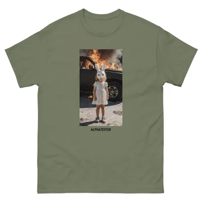 T-Shirt rabbit fire girl