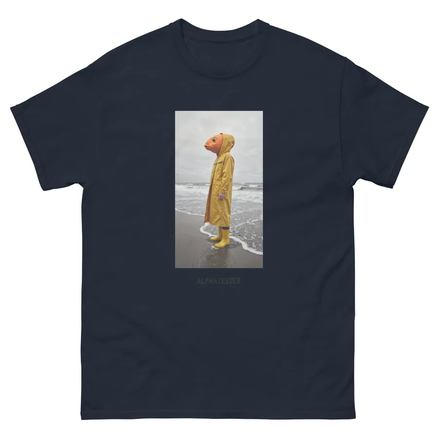 T-shirt fish boy in Navy