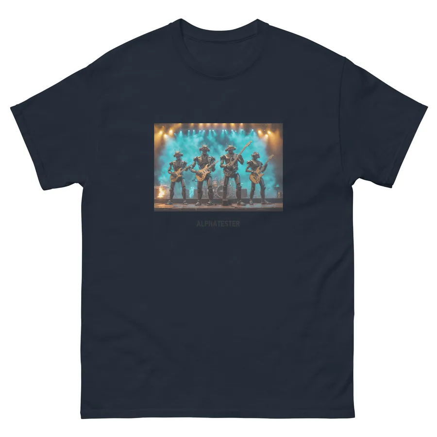 T-shirt the robots in Navy