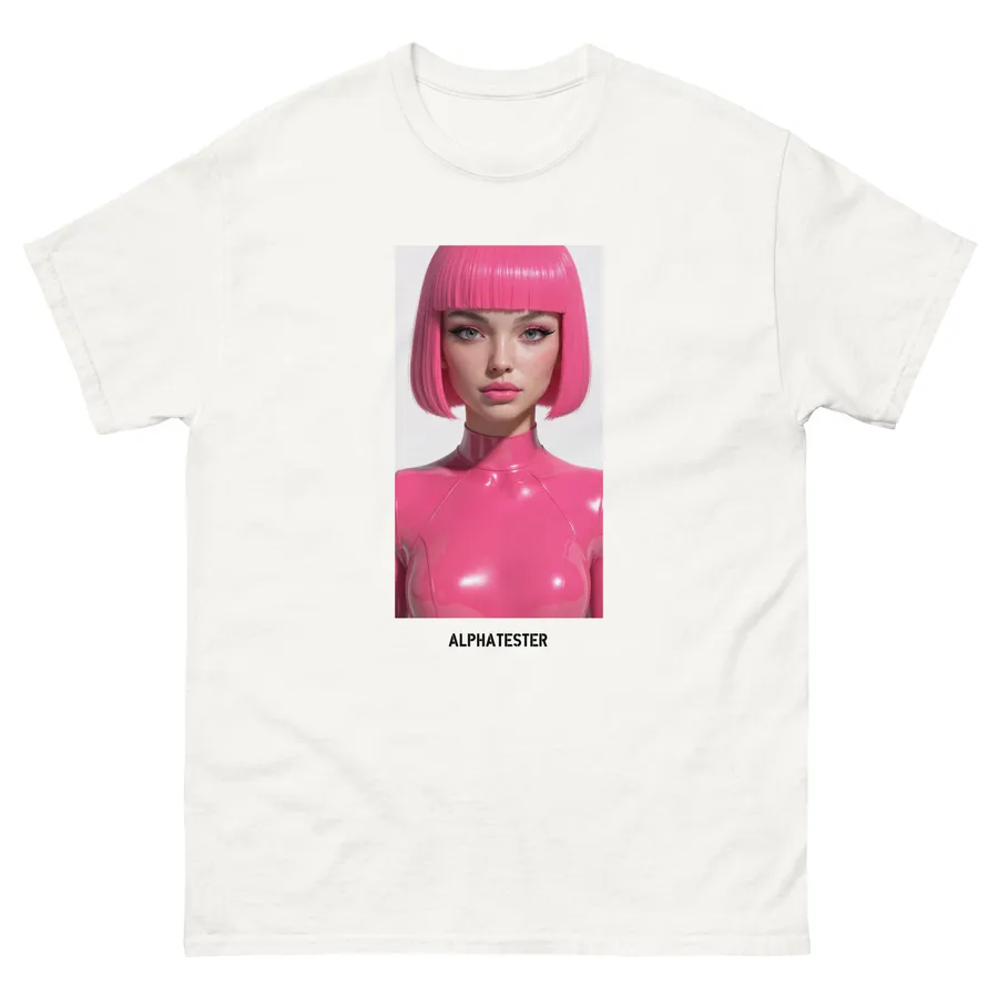 T-shirt plastic girl in White