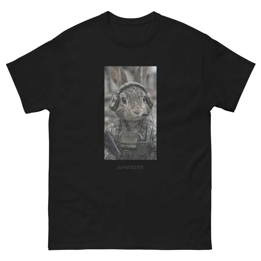 T-shirt comando rabbit in Black