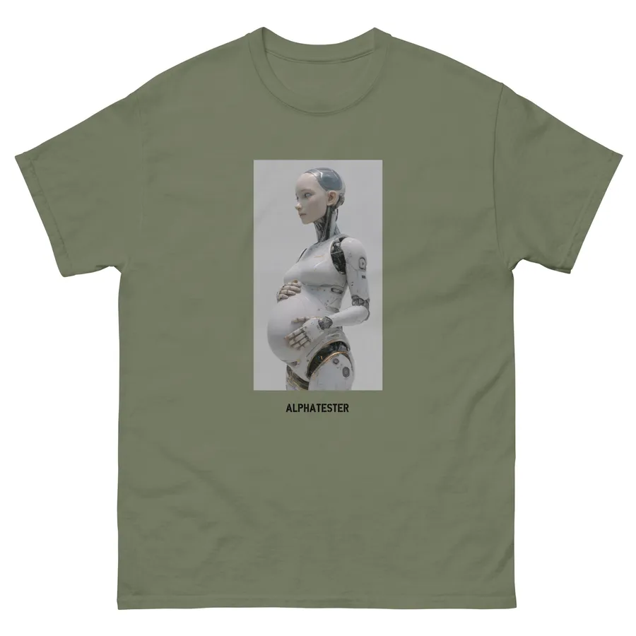 T-Shirt mother in Militärgrün