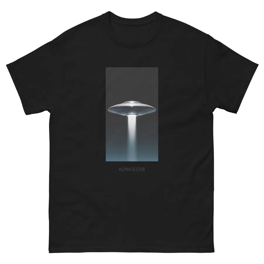 T-Shirt ufo in Schwarz