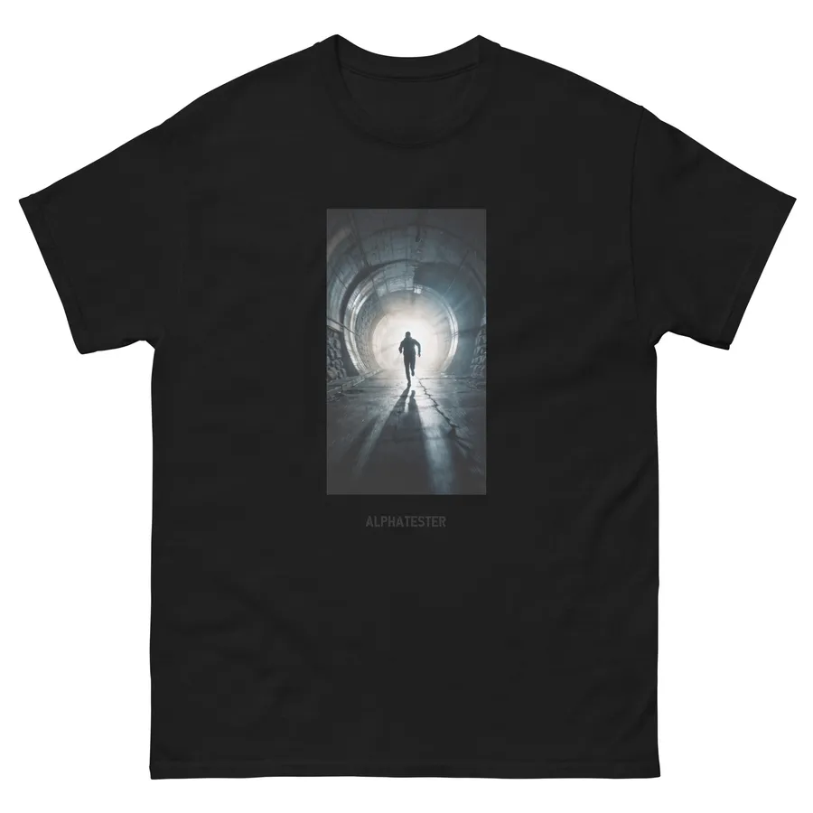 T-shirt running in Black