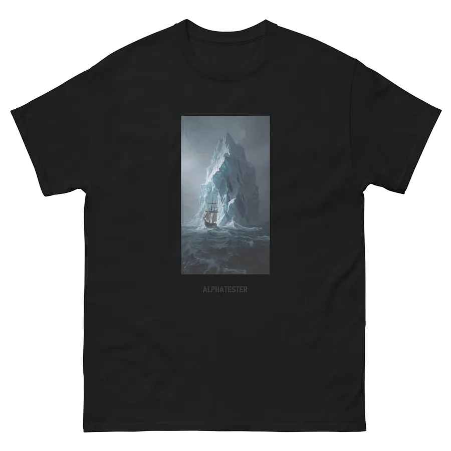 T-shirt at sea in Black