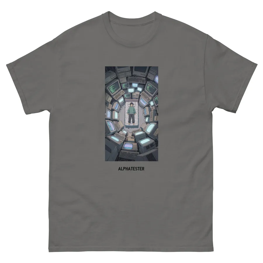 T-shirt solitude in Charcoal