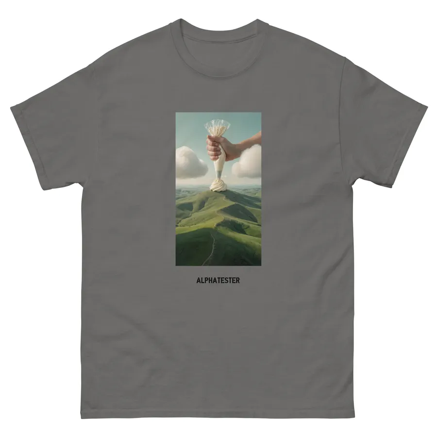 T-shirt frosting in Charcoal