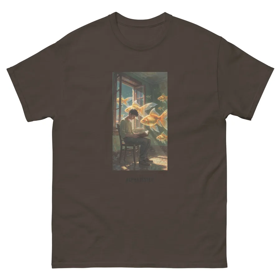 T-shirt fish dream in Dark Chocolate