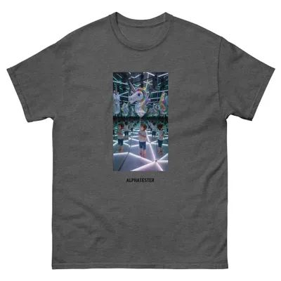 T-shirt mirror maze