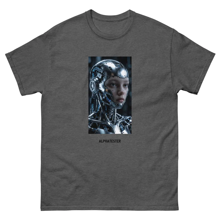 T-shirt human? in Dark Heather