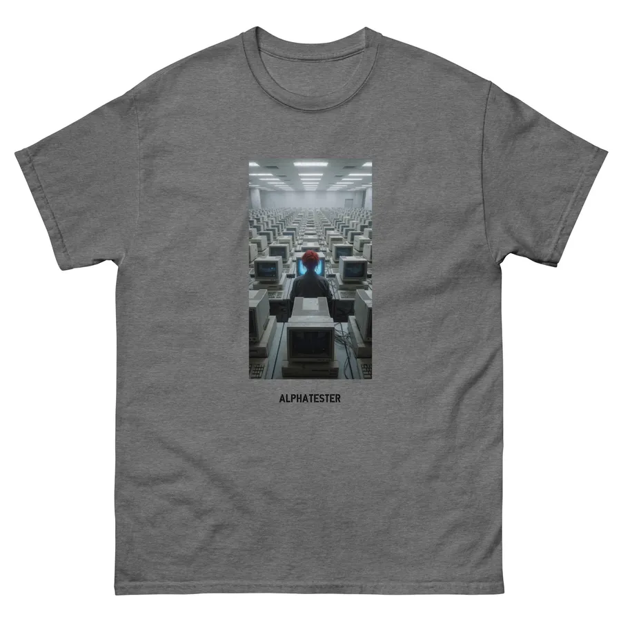 T-Shirt unsettling office in Graphite Heather