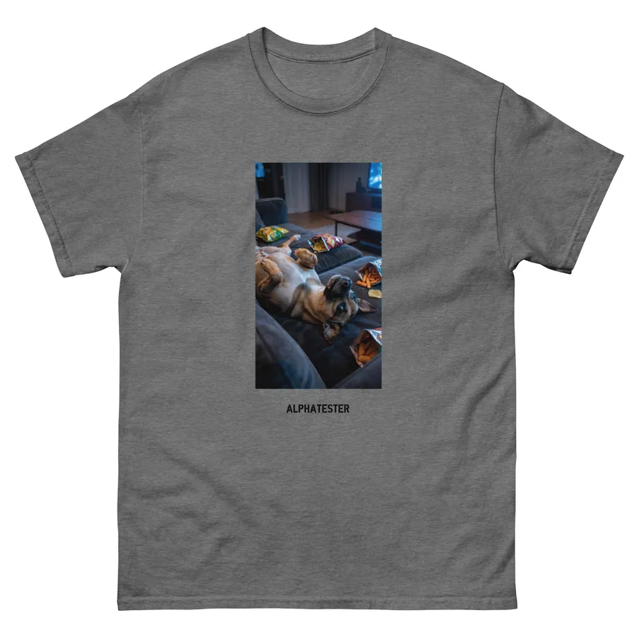 T-shirt bad dog in Graphite Heather