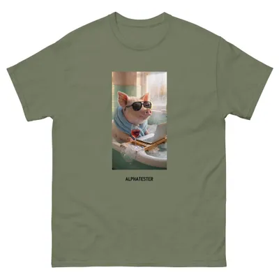 T-Shirt bath pig