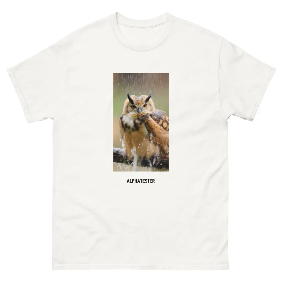 T-shirt owl in White