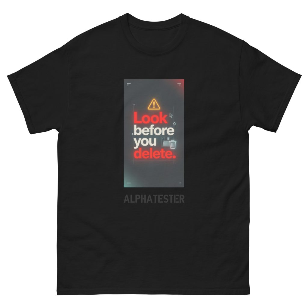 ALPHATESTER delete T-Shirt