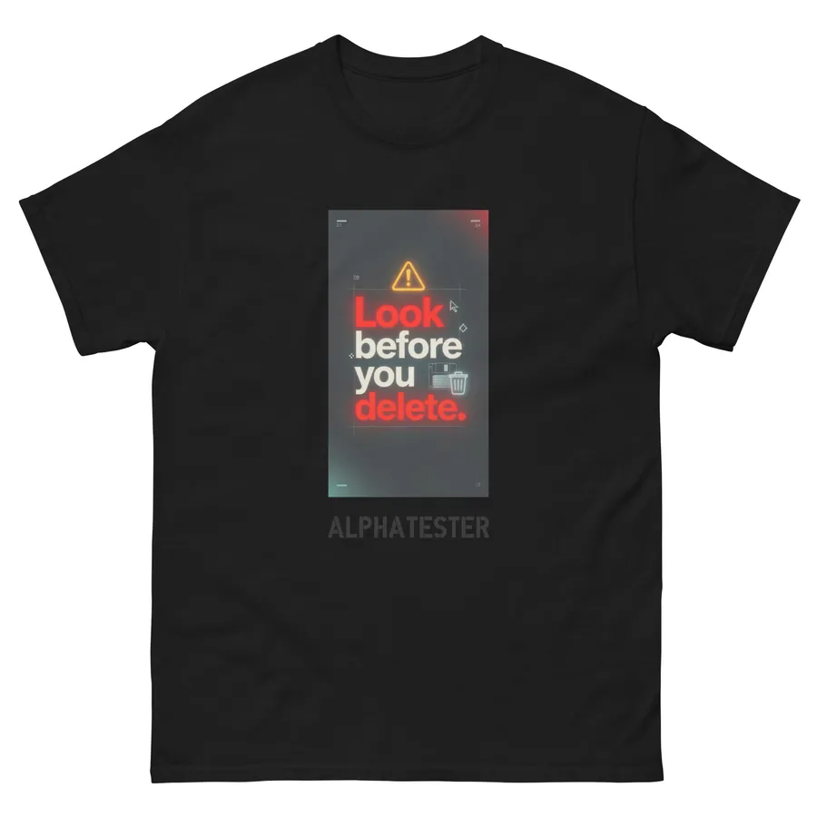 T-Shirt delete in Schwarz
