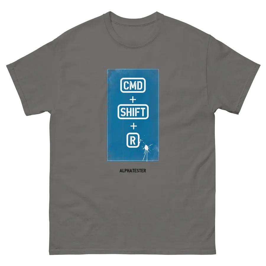 T-shirt DSDMJE CMD+SHIFT+R in Charcoal