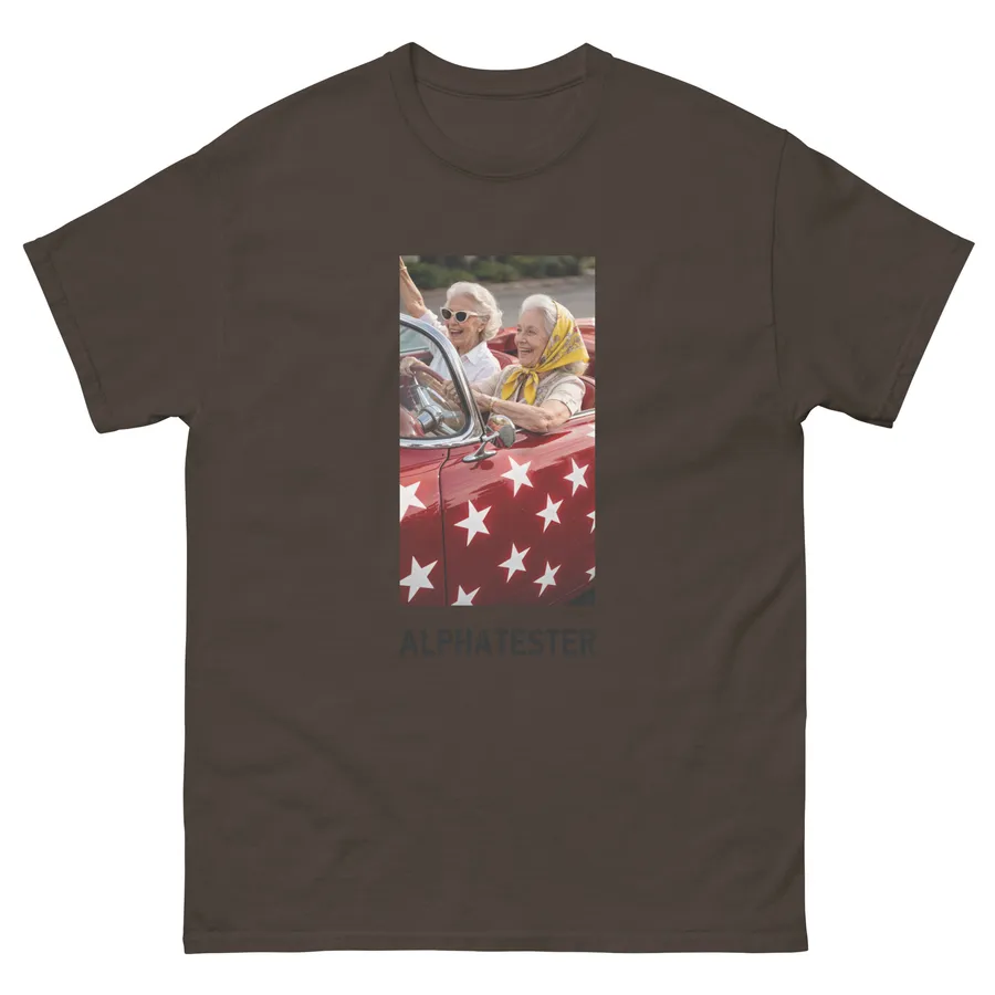 T-Shirt joy ride in Dunkle Schokolade