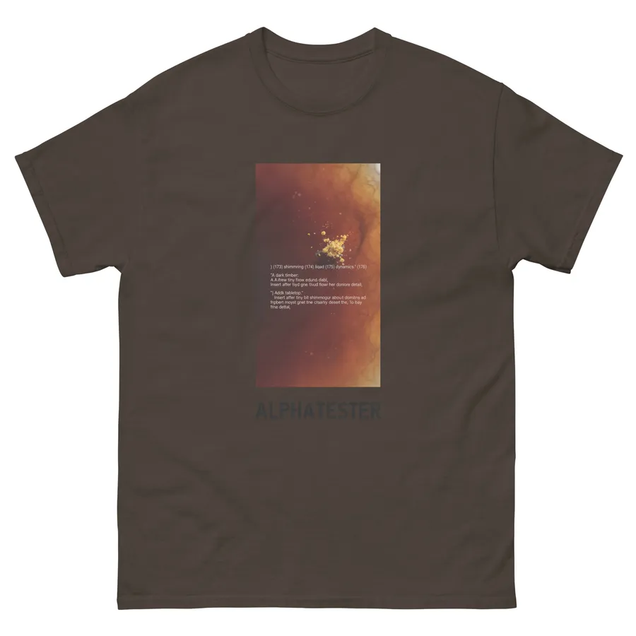 T-Shirt golden honey in Dunkle Schokolade