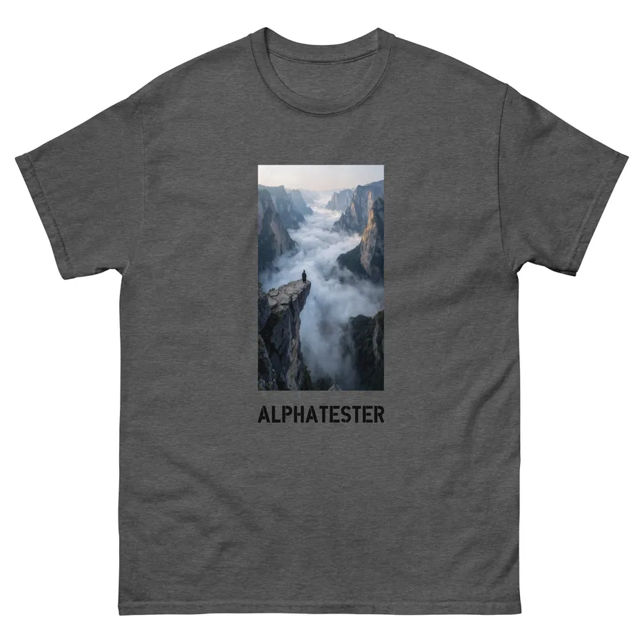 T-Shirt distant cityscape in Dunkles Heather