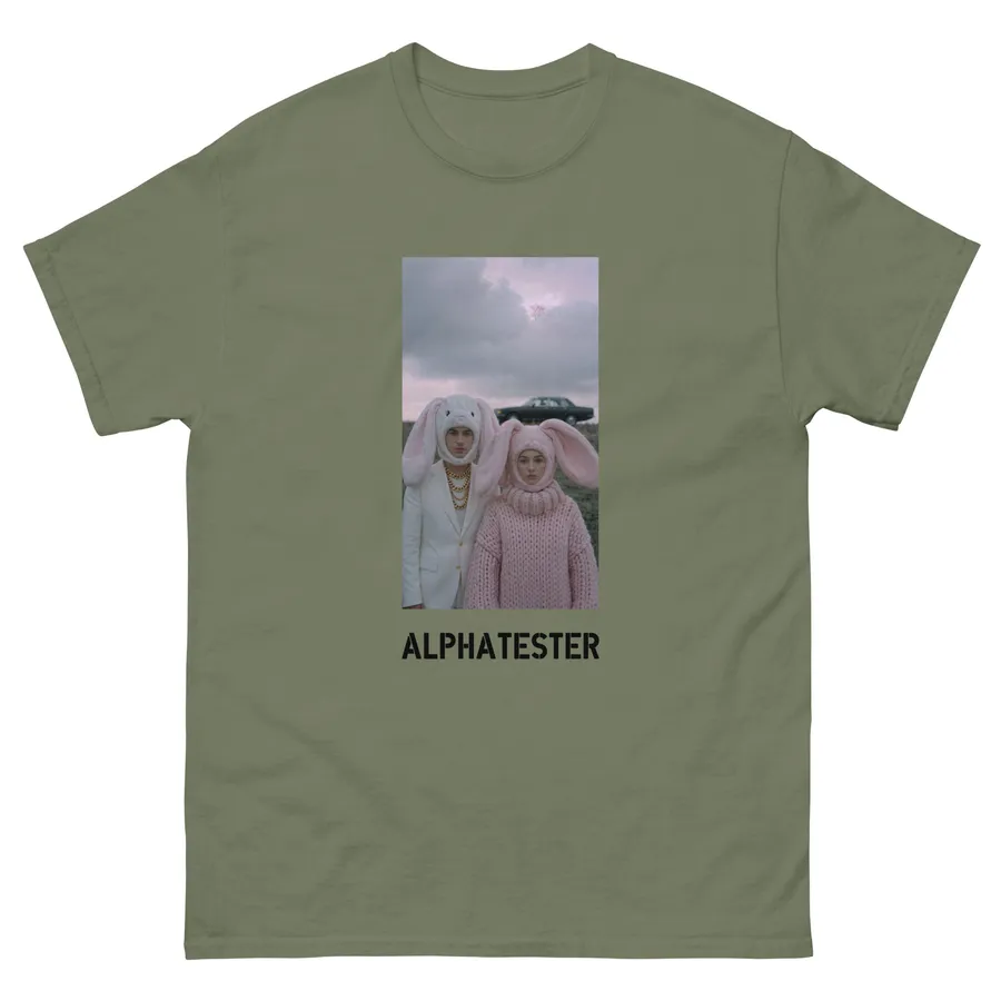 T-shirt bunny in Military Green