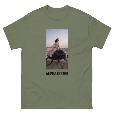 T-shirt pink beetle