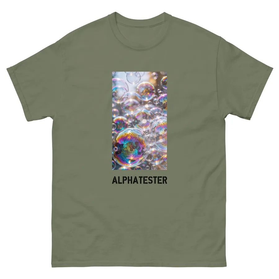 T-Shirt bubbly dreams in Militärgrün