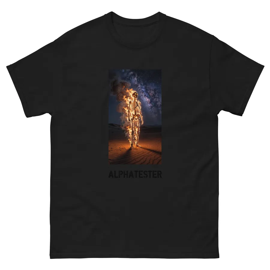 T-Shirt burn in Schwarz