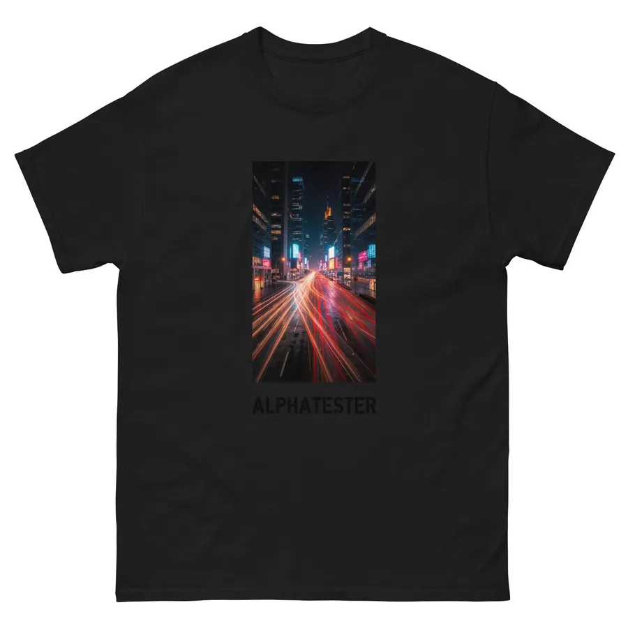 T-Shirt city rush in Schwarz
