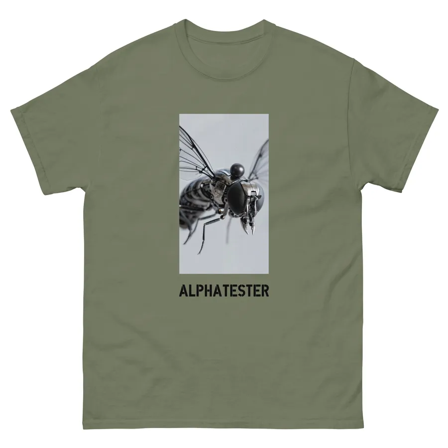 T-Shirt mechanical wings in Militärgrün