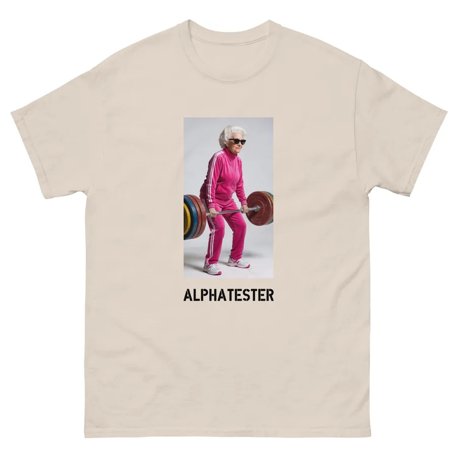 T-Shirt pump it in Natur