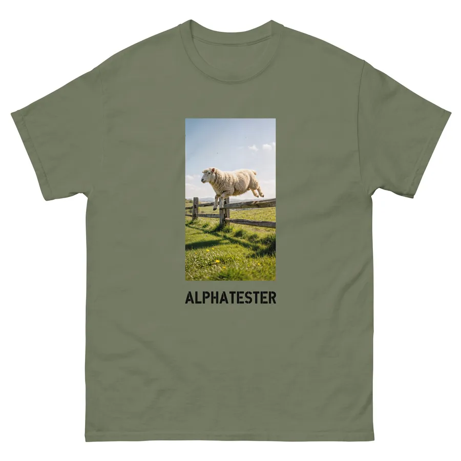 T-Shirt sheep in Militärgrün
