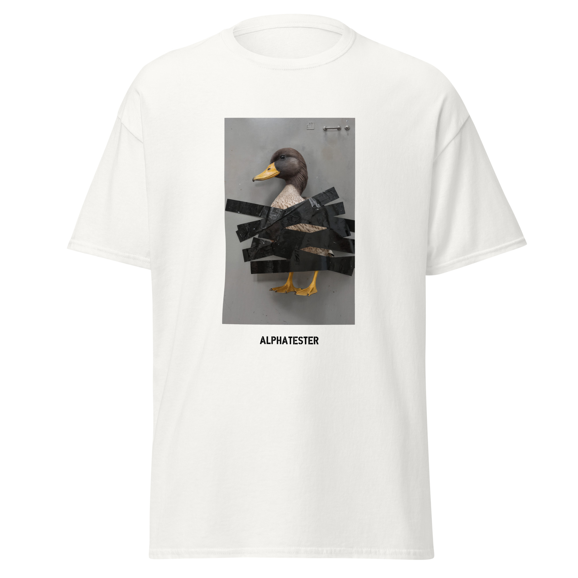 ALPHATESTER duck tape T-Shirt