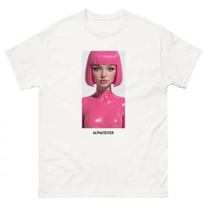 ALPHATESTER plastic girl T-Shirt