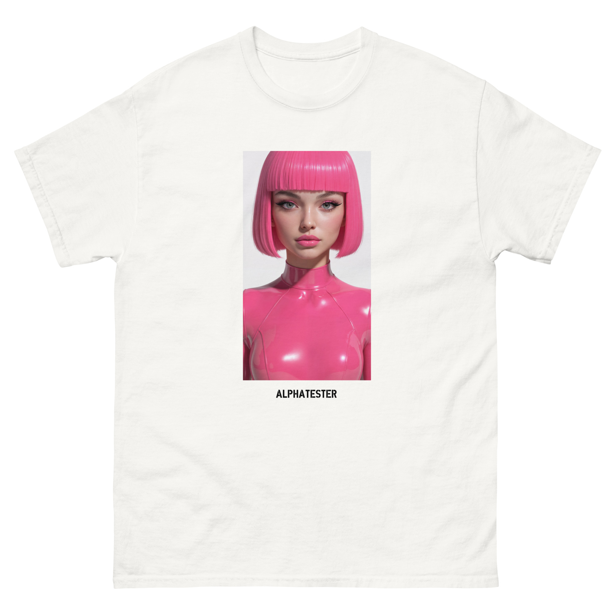 ALPHATESTER plastic girl T-Shirt