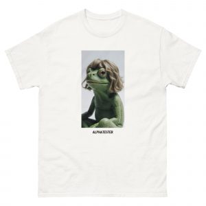 ALPHATESTER frog with a wig T-Shirt