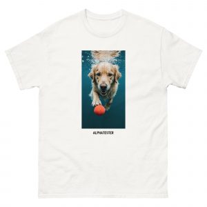 ALPHATESTER underwater dog T-Shirt
