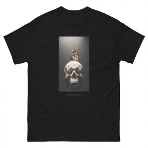 ALPHATESTER skull & butterfly T-Shirt