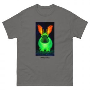 ALPHATESTER glowing rabbit T-Shirt