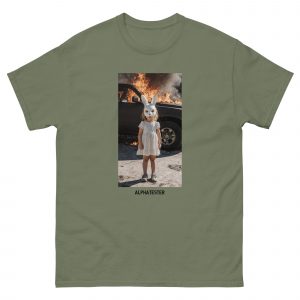 ALPHATESTER rabbit fire girl T-Shirt