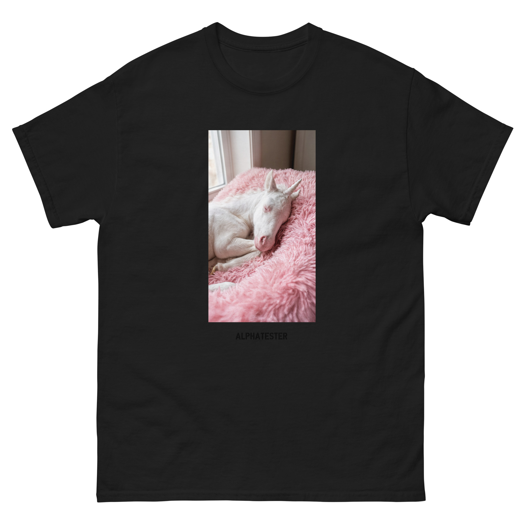 ALPHATESTER sleeping unicorn T-Shirt – Bild 2
