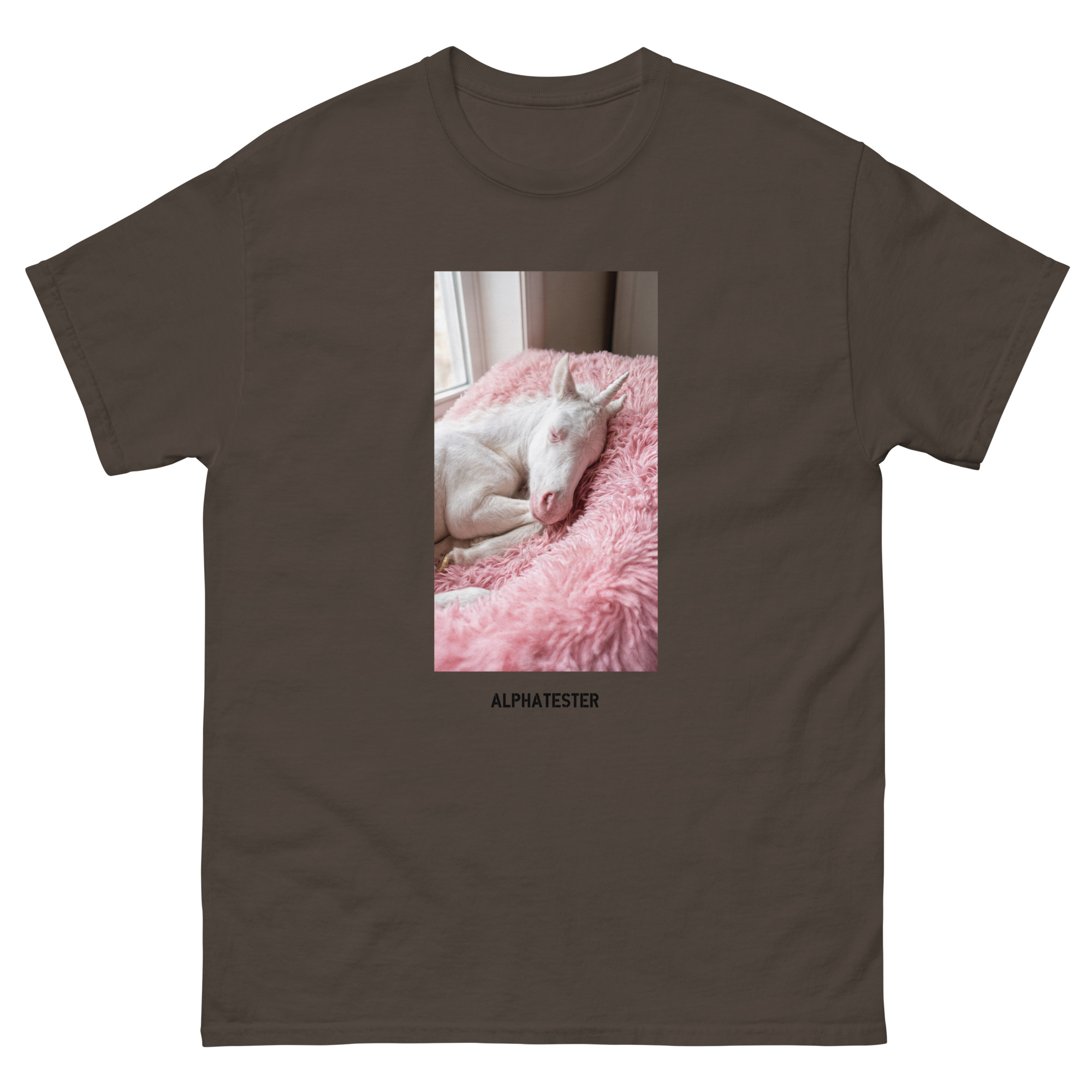 ALPHATESTER sleeping unicorn T-Shirt – Bild 3