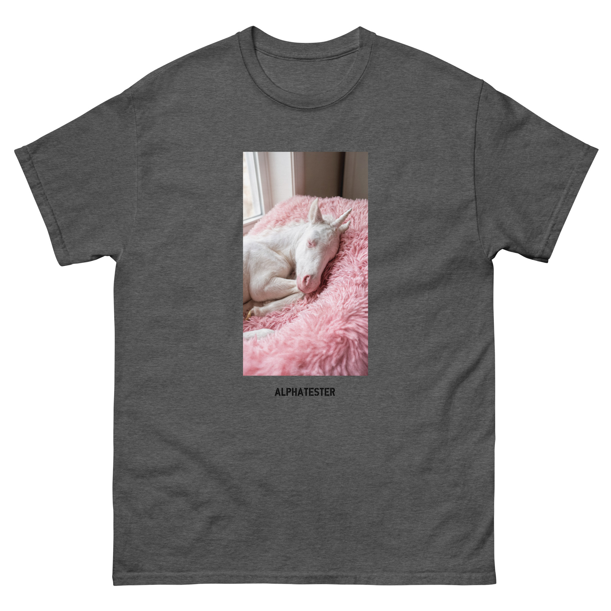 ALPHATESTER sleeping unicorn T-Shirt – Bild 4
