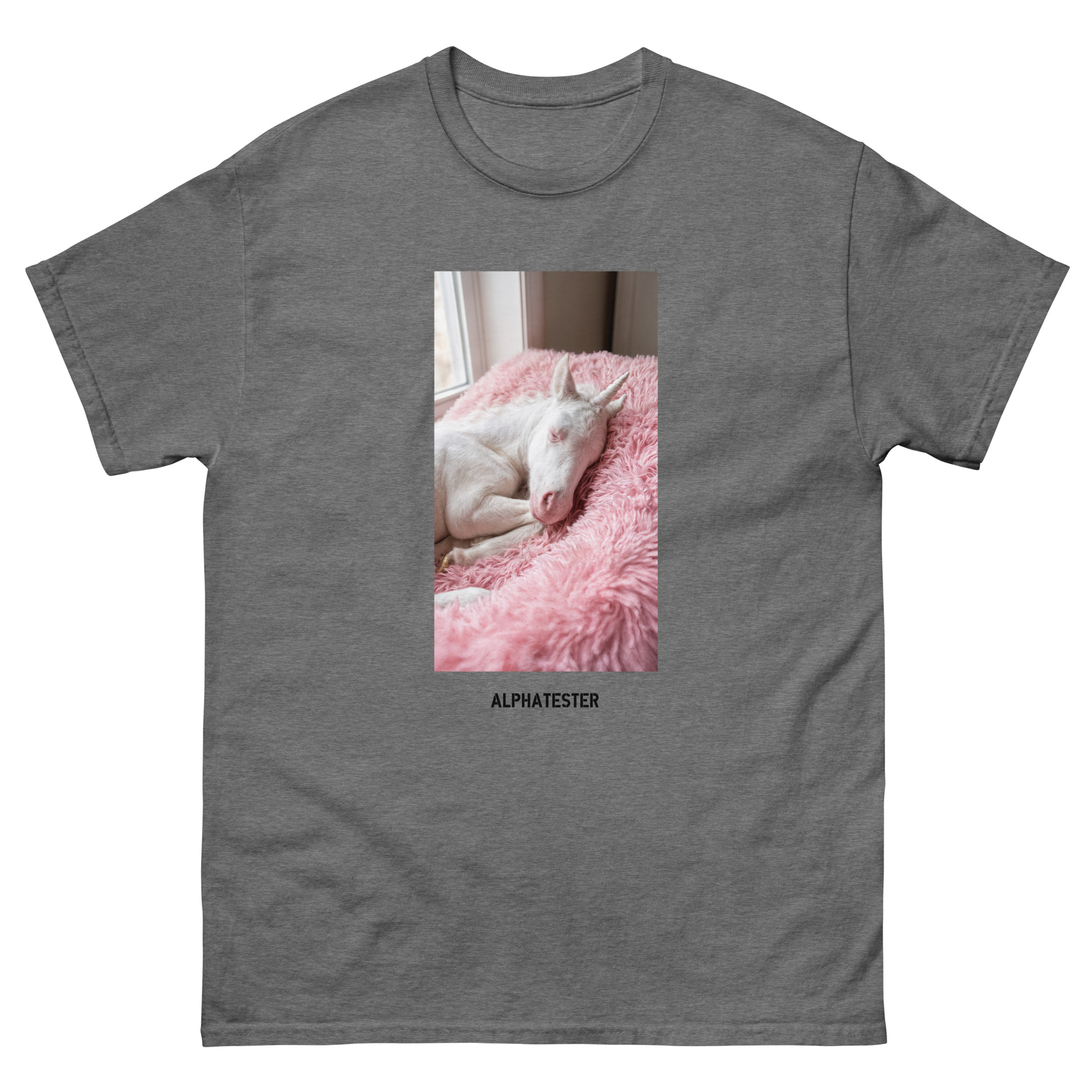 ALPHATESTER sleeping unicorn T-Shirt – Bild 7