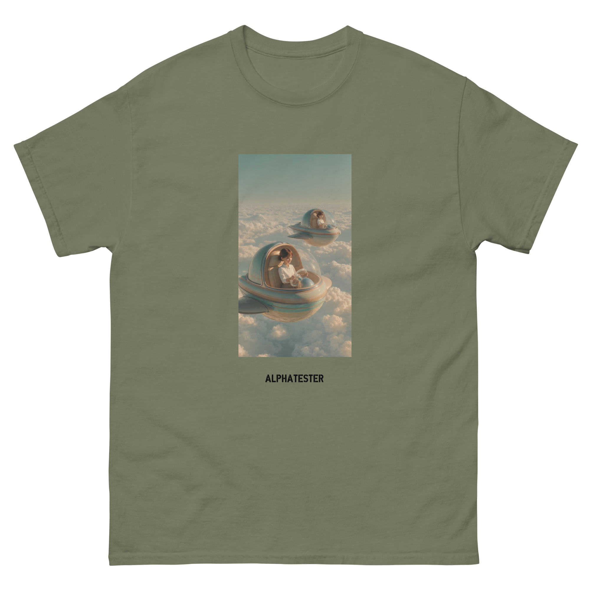 ALPHATESTER over the clouds T-Shirt – Bild 5