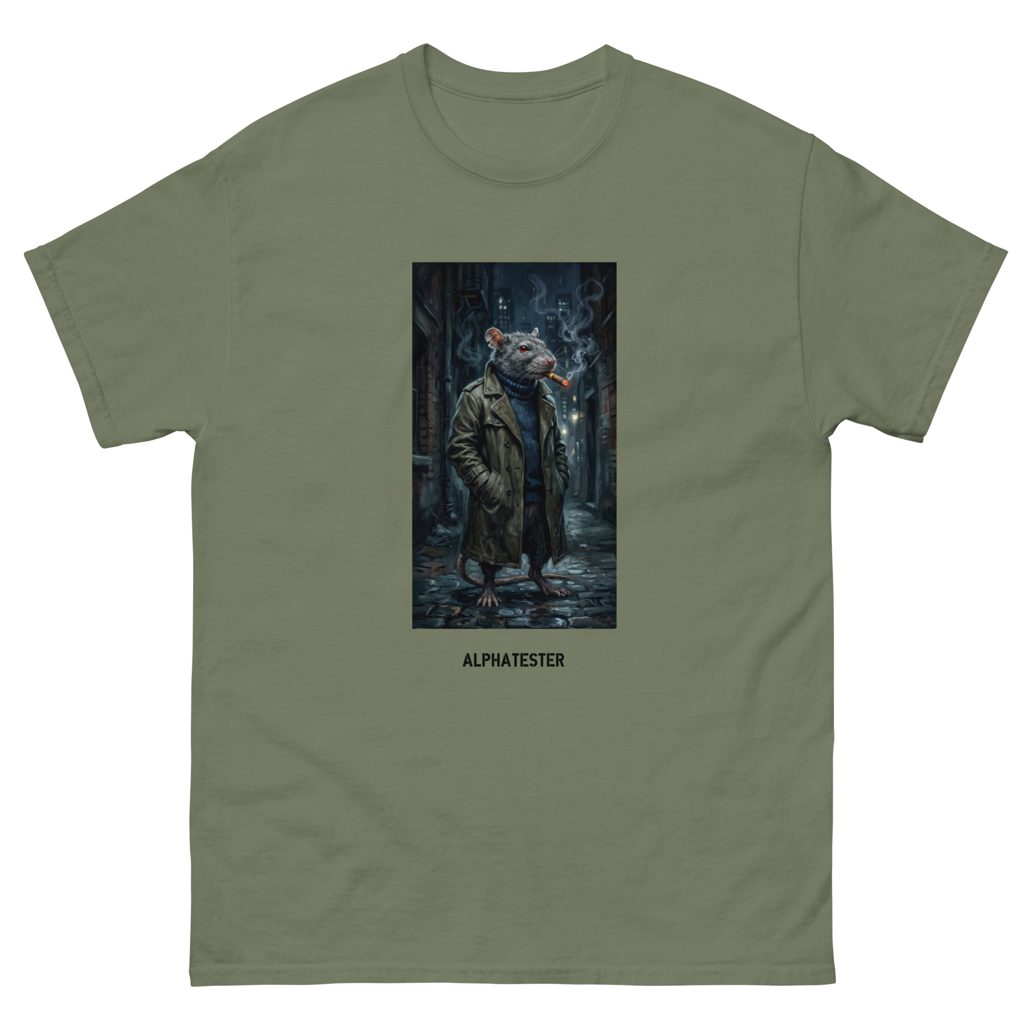 ALPHATESTER detective mouse T-Shirt